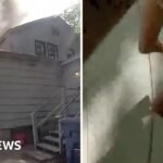 Police officer catches baby thrown from window of house on fire | ACTPnews