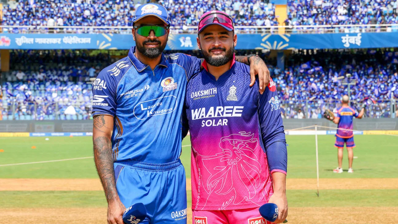 MI vs RR, IPL 2026 - Mumbai Indians bowl and rest Jasprit Bumrah; Riyan Parag, Ravindra Jadeja back for Rajasthan Royals
