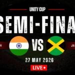 India vs Jamaica LIVE score, Unity Cup 2026 semifinal: Lineups out; Edmund starts for Khalid Jamil | ACTPnews