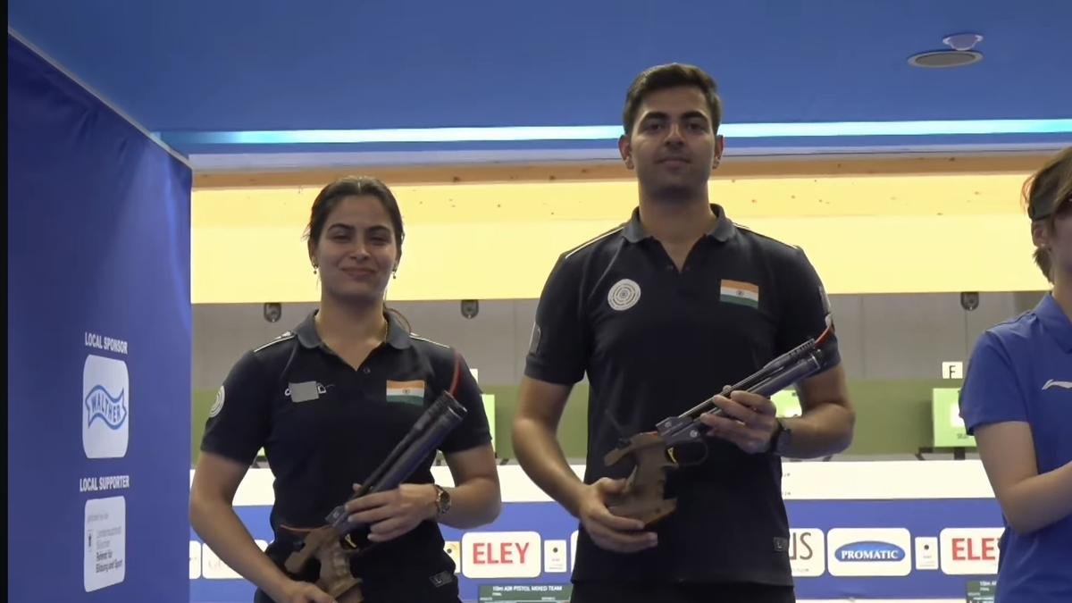 ISSF World Cup: India finishes second in medal tally in Munich after Manu Bhaker-Samrat Rana win silver in 10m air pistol mixed team