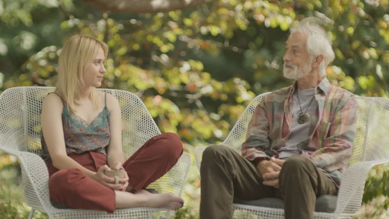 (L to R) Maria Bakalova and David Strathairn in 'O Horizon'. Photo: Variance Films.