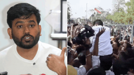 CJP founder Abhijeet Dipke slapped multiple times at Jaipur protest – Video | India News | ACTPnews