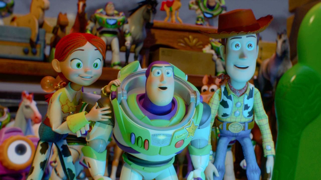 (L to R) Jessie, Buzz Lightyear, and Woody in Disney and Pixar's 'Toy Story 5'. Photo courtesy of Pixar. © 2026 Disney/Pixar. All Rights Reserved.