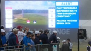 US open suspended early in first round due to inclement weather | ACTPnews