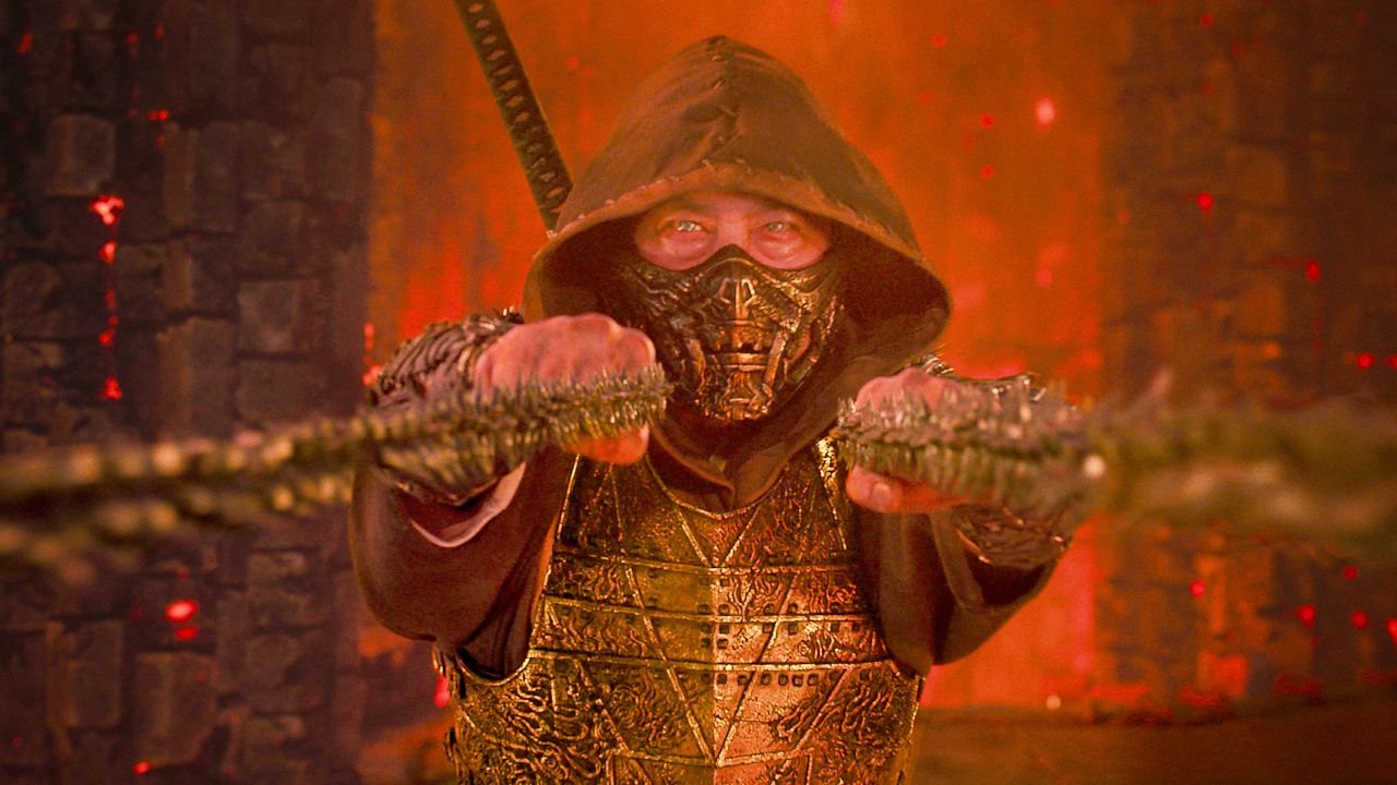 Hiroyuki Sanada as “Scorpion” in New Line Cinema’s 'Mortal Kombat II,' a Warner Bros. Pictures release. Photo Credit: Courtesy Warner Bros. Pictures. Copyright: © 2025 Warner Bros. Entertainment Inc. All Rights Reserved.