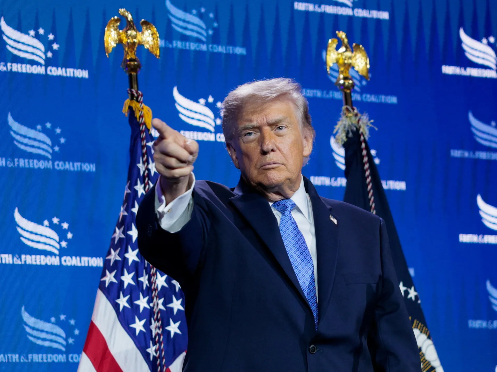 After progressive US primary wins, Trump takes aim at ‘godless communists’ | Donald Trump News