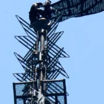 Couple arrested after daring Empire State marriage proposal stunt | Protests News | ACTPnews