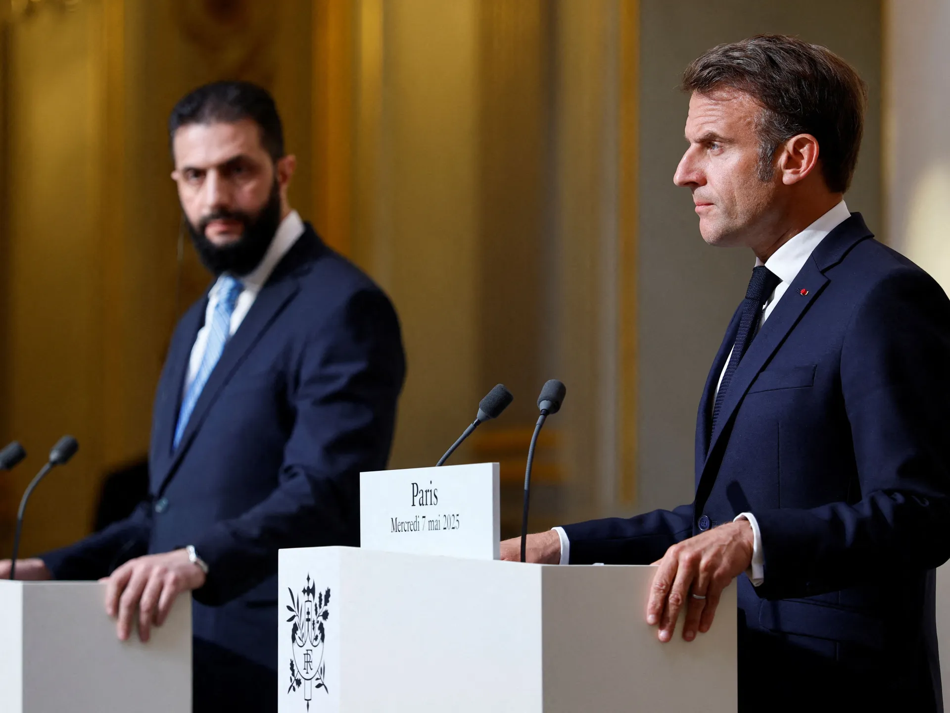 Macron arrives in Syria for talks ahead of NATO summit in Turkiye | NATO News