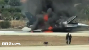 Greek F-16 fighter jet crash-lands at busy Zakynthos airport | ACTPnews