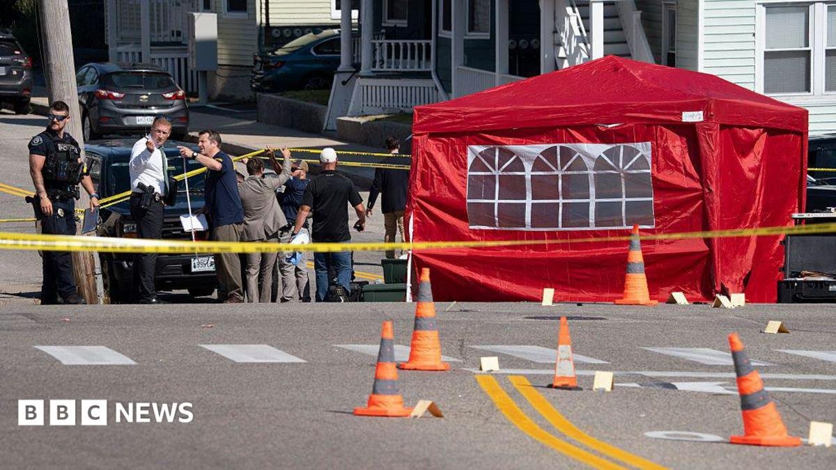 FBI agents investigate the scene in Biddeford, Maine where a man reportedly died after an encounter with immigration officials
