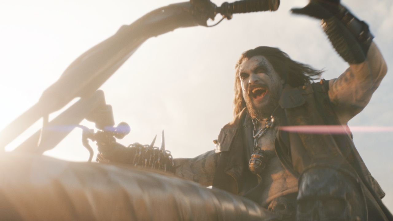 Jason Momoa as Lobo in DC Studios’ and Warner Bros. Pictures’ 'Supergirl', a Warner Bros. Pictures release. Photo Credit: Courtesy of DC Studios and Warner Bros. Pictures. Copyright: © 2026 Warner Bros. Entertainment. All Rights Reserved. TM & © DC