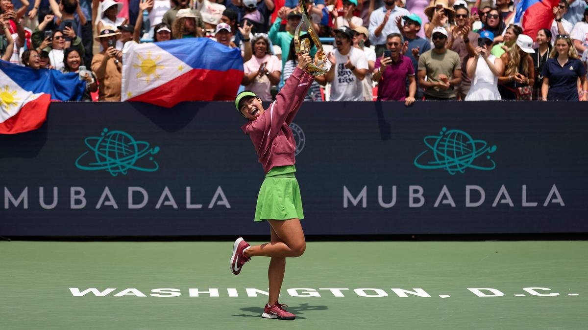 Washington Open 2026: Eala creates history, becomes first-ever Filipino player to win a WTA Tour title