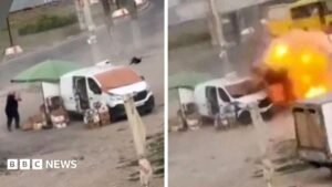 Video shows Russian drone chasing Ukrainian street vendor in ‘human safari’ attack | ACTPnews