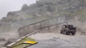 On camera: Swollen river sweeps away bridge after flash flood in Uttarakhand’s Chamoli | India News | ACTPnews
