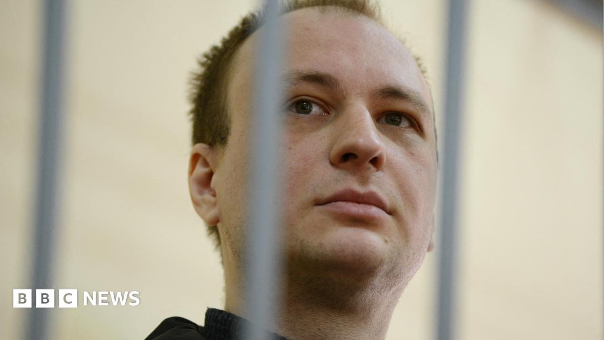 Robert Gilman in a prison in Russia in April 2026