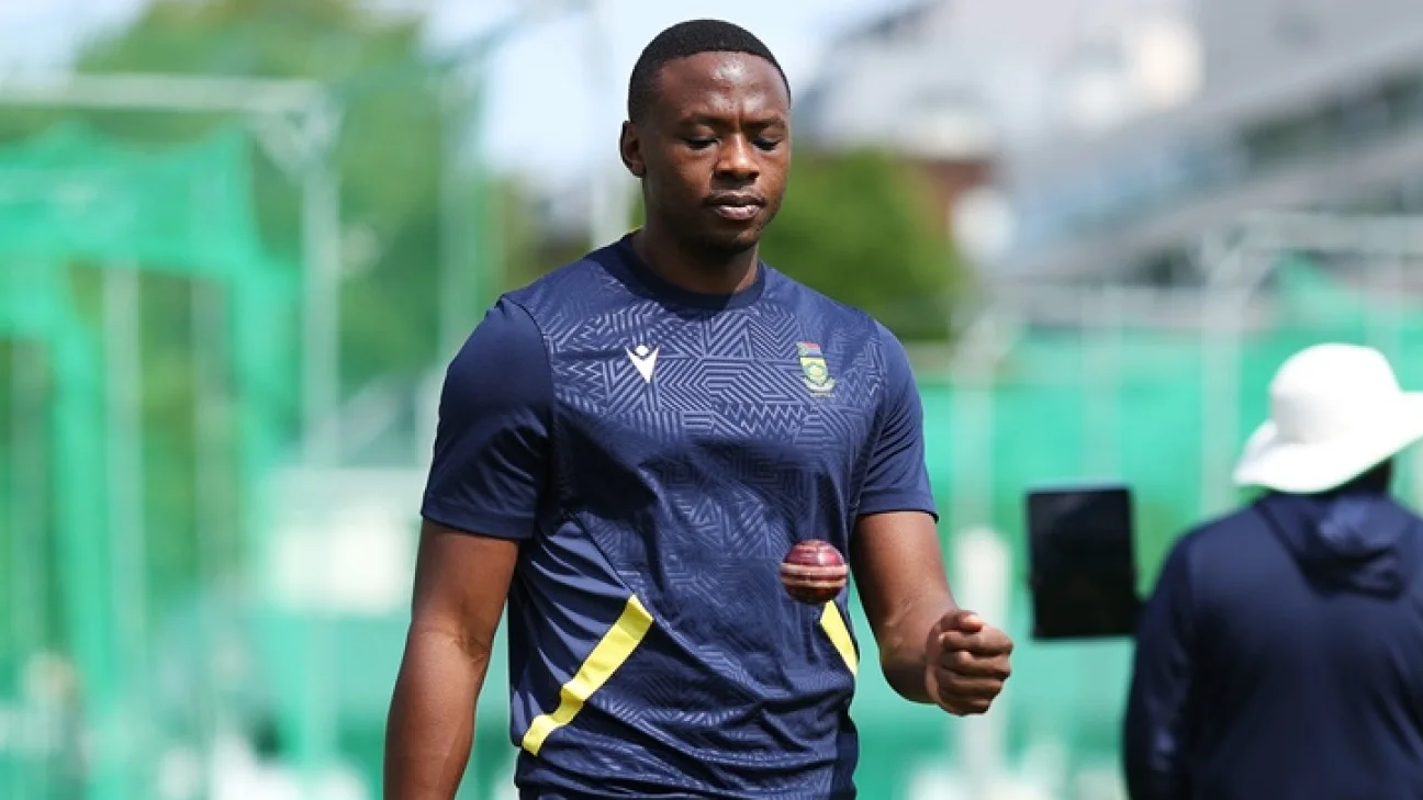 Kagiso Rabada suffers right hamstring injury during winter training