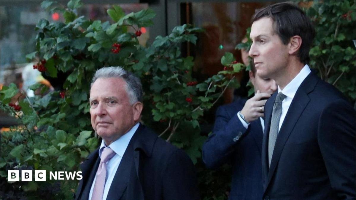 US envoys Steve Witkoff (left) and Jared Kushner in Moscow, Russia. Photo: 5 September 2026