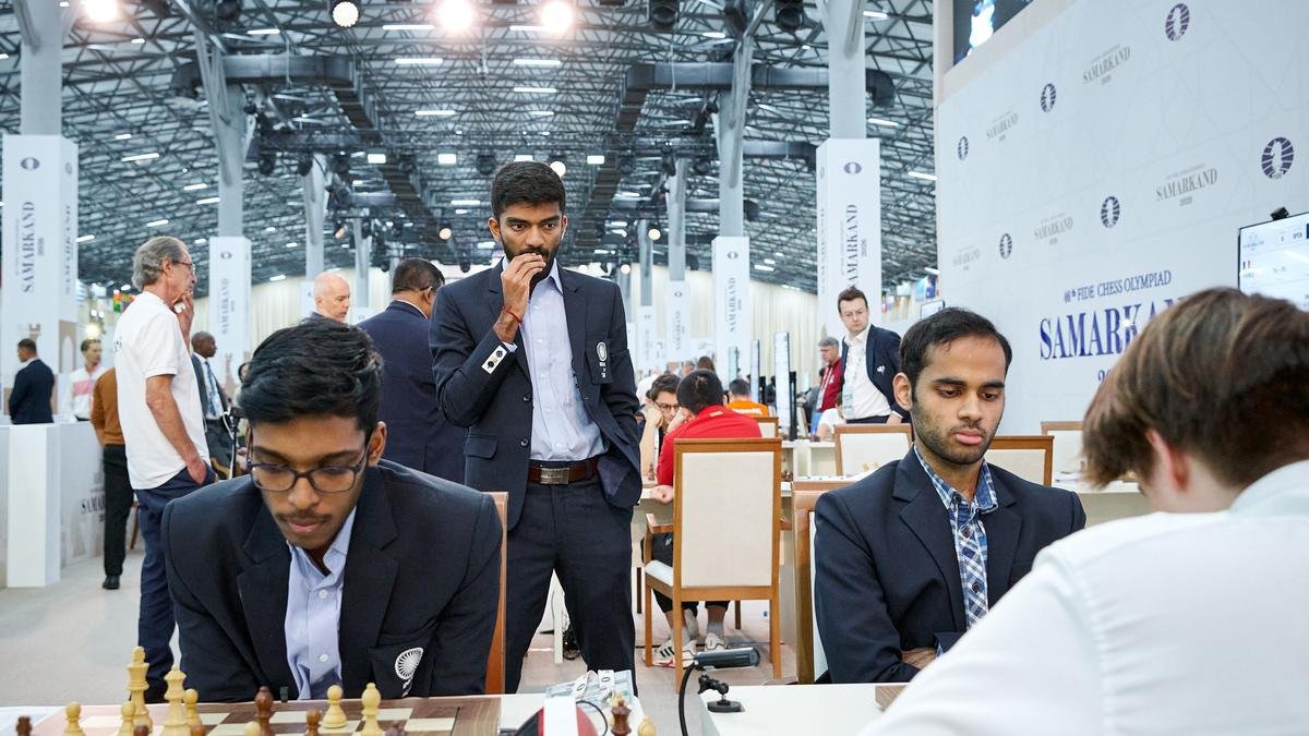 Chess Olympiad 2026: Gukesh’s resilient win lifts India past Germany; women rout Uzbekistan
