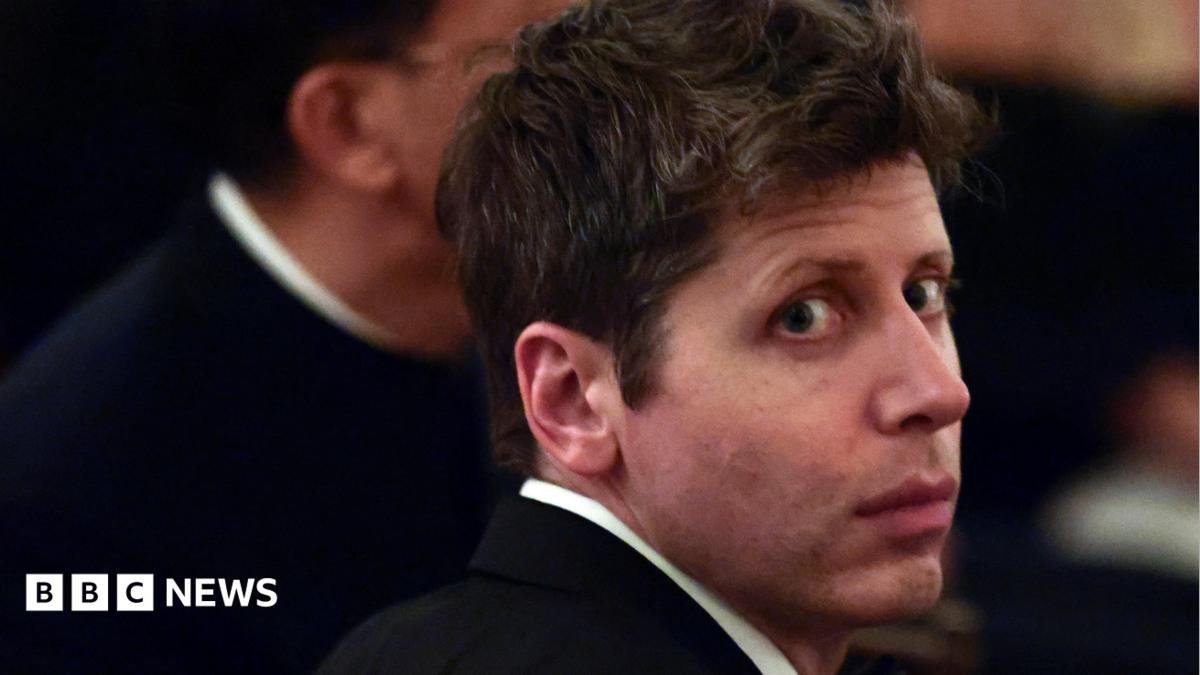 OpenAI CEO Sam Altman sitting at a dinner at the White House.